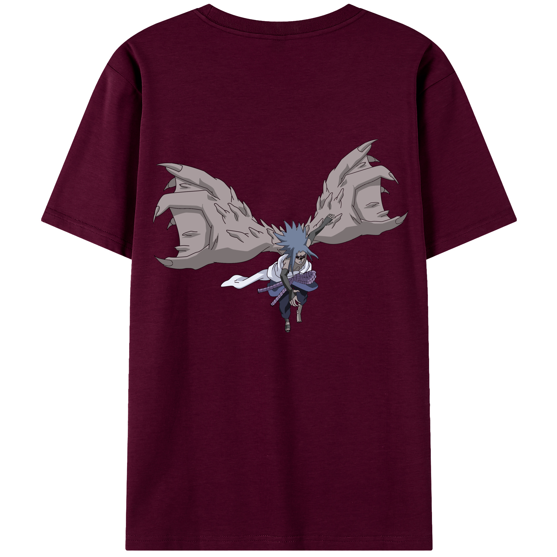 （画像用） NARUTO -ナルト- うちは サスケ Uchiha Sasuke レディース半袖Tシャツ(バックプリント)